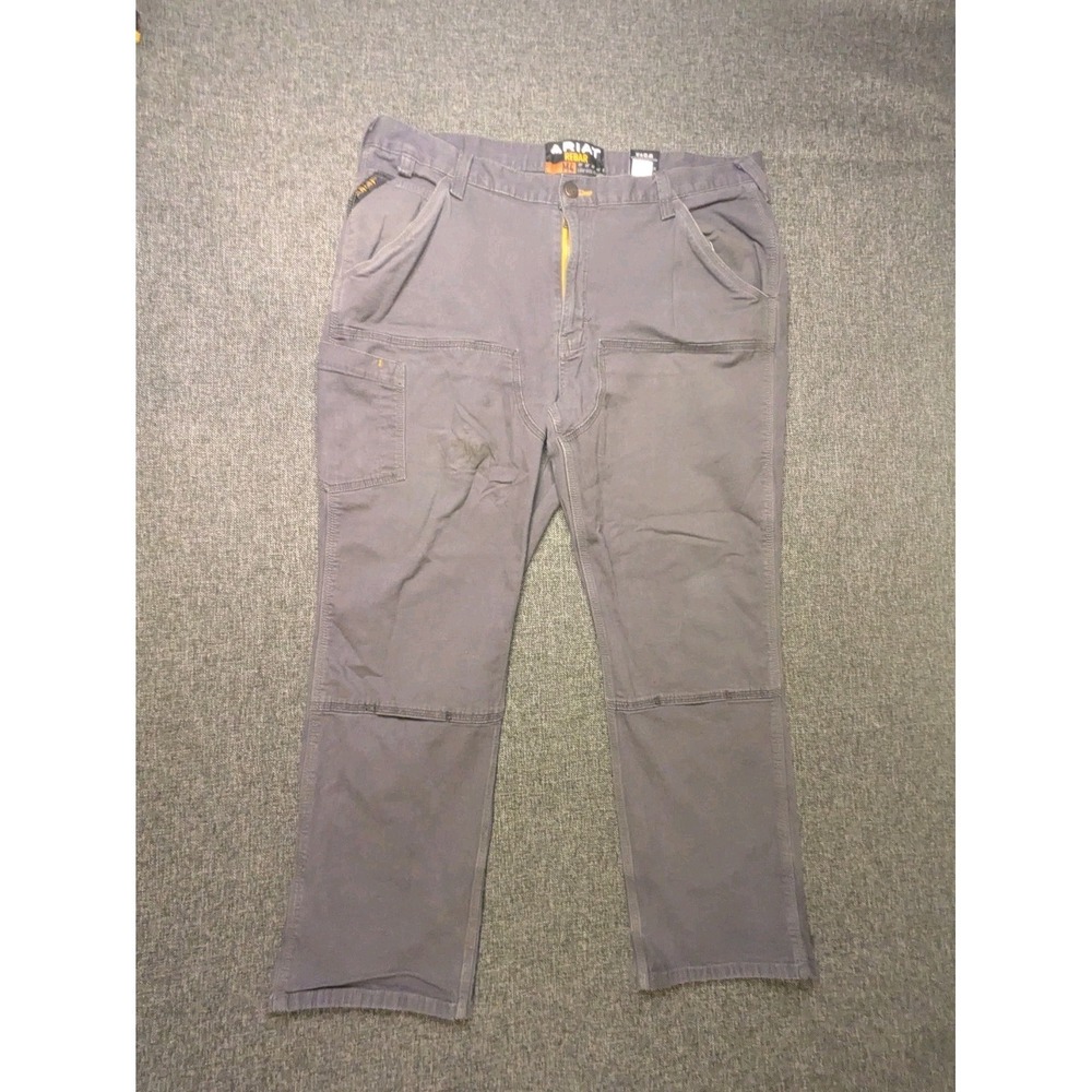 Ariat Pants Mens Rebar M4 Relaxed Straight 40/30 canvas Work Durable Field Tough